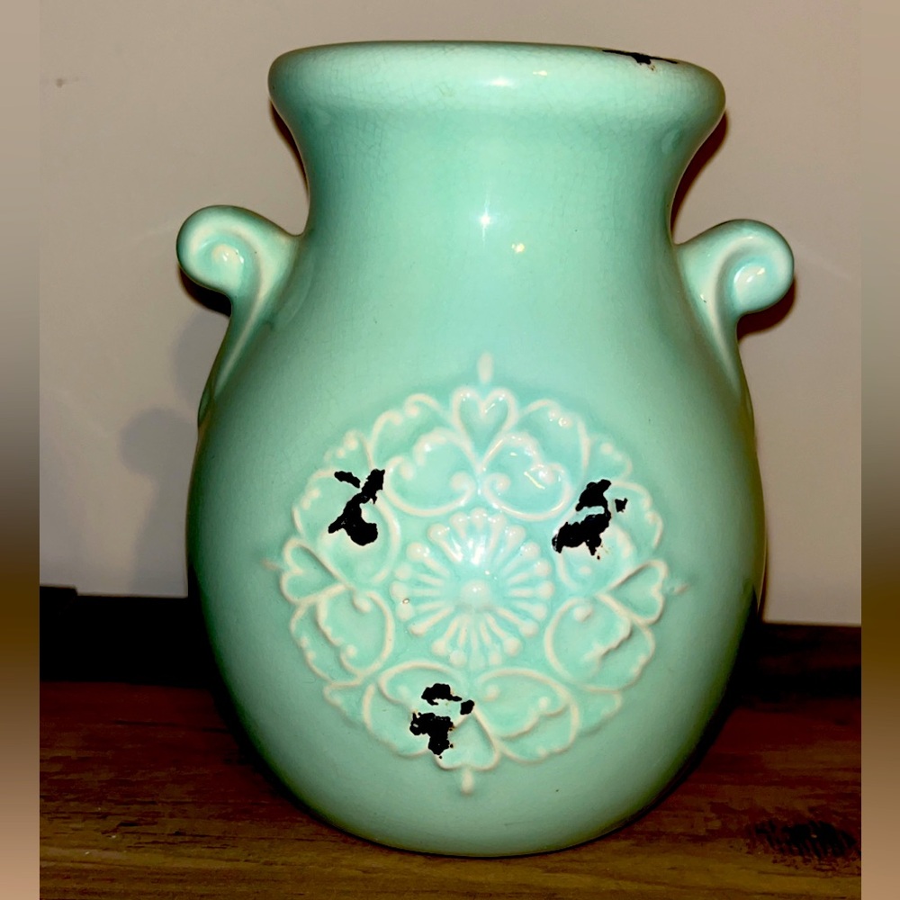 Light blue ceramic vase, hobby lobby